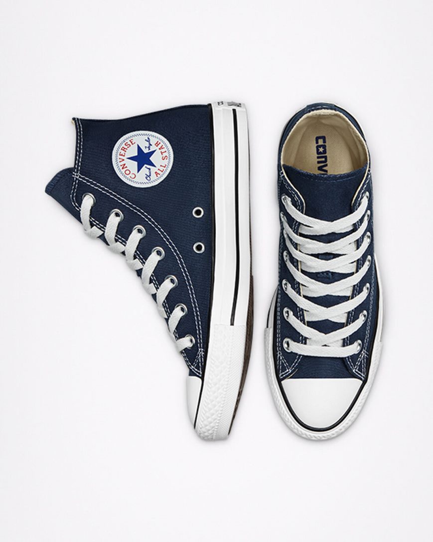 Tenis Converse Chuck Taylor All Star Classicos Cano Alto Masculino Azul Marinho | PT C003745